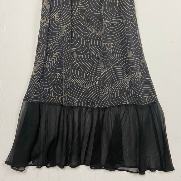 Amour Vert Women's Black Whimsigoth Witchy Ethereal Midi Dress - Picture 3 of 11